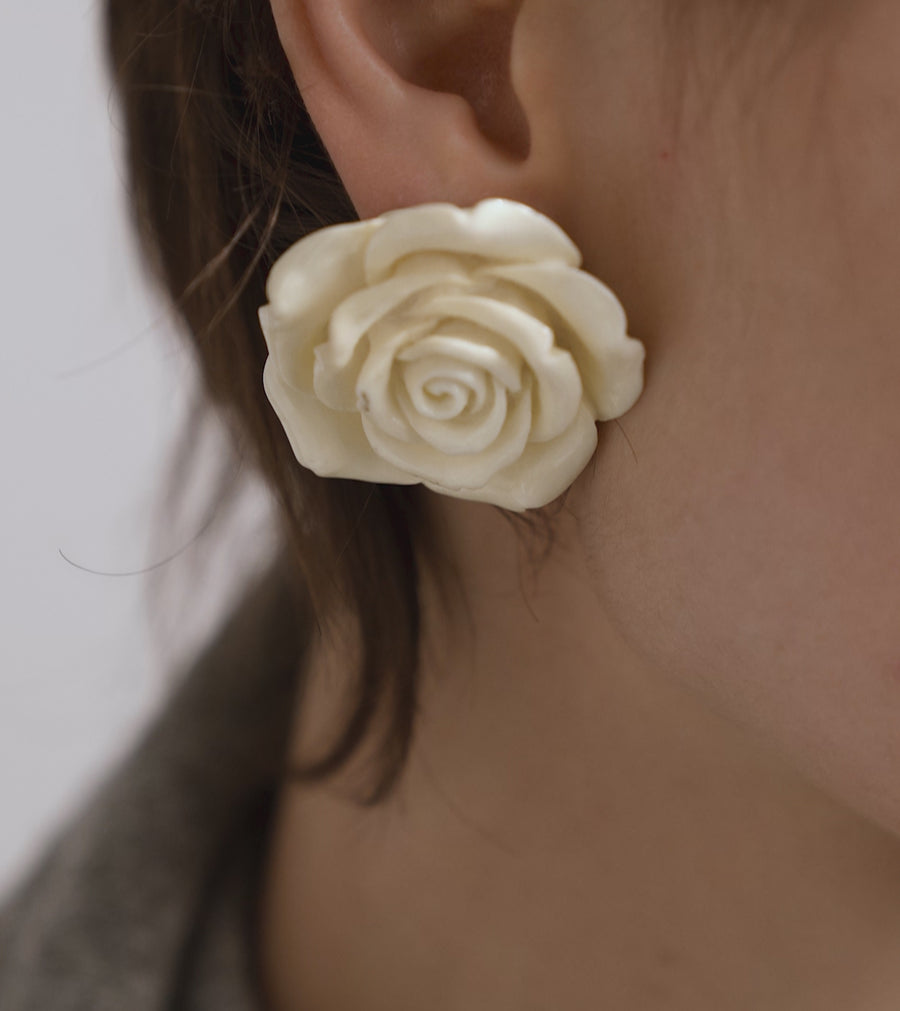 Rose Blanche Earrings